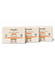 Savon végétal certifié bio CAROTTE (Pack de 3) Karandja