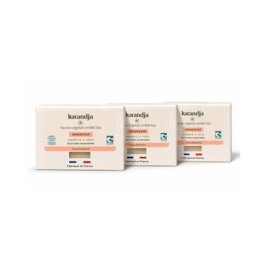 Savon végétal certifié bio ARGOUSIER (Pack de 3) Karandja