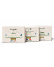 Savon végétal certifié bio ARGAN RHASSOUL (Pack de 3) Karandja