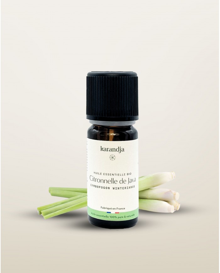 Huile essentielle bio CITRONNELLE DE JAVA Karandja 10ml