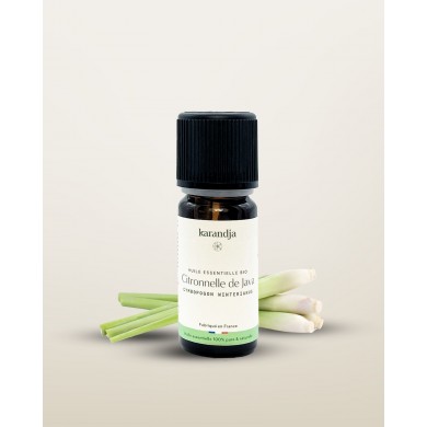 Huile essentielle bio CITRONNELLE DE JAVA Karandja 10ml
