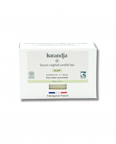Savon végétal certifié bio ALEP
