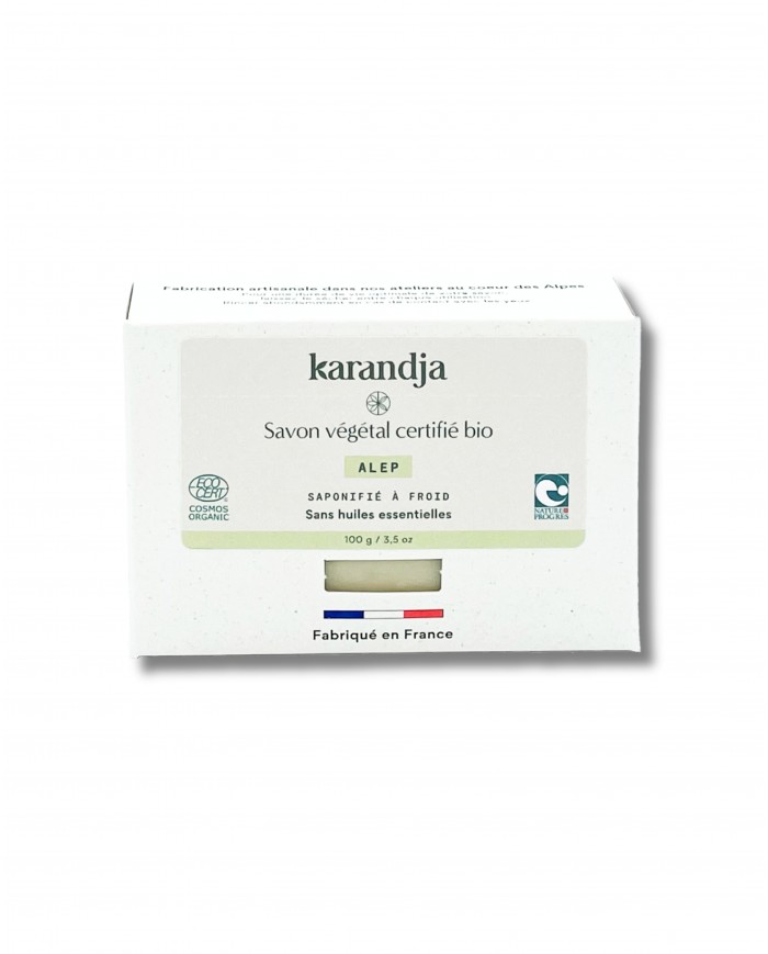 Savon végétal certifié bio ALEP