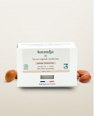 Savon végétal certifié bio ARGAN RHASSOUL Karandja 100g