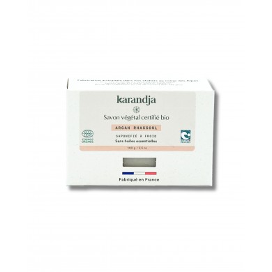 Savon végétal certifié bio ARGAN RHASSOUL