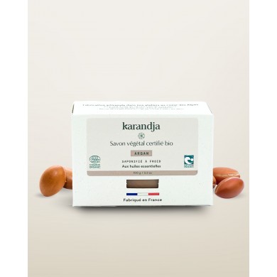 Savon végétal certifié bio ARGAN Karandja 100g