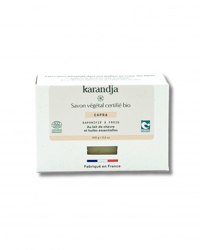 Savon végétal certifié bio CAPRA