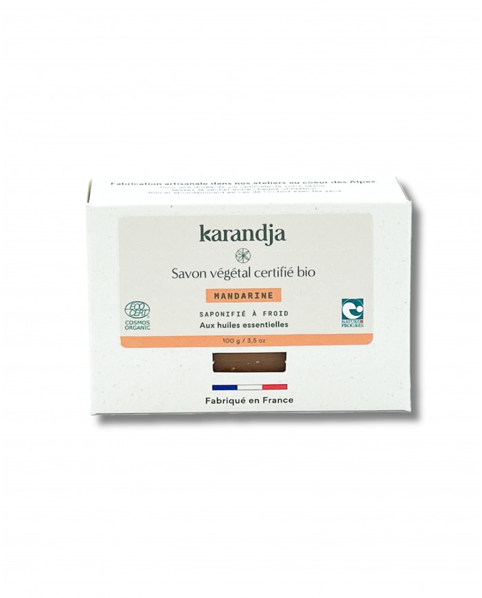 Savon végétal certifié bio MANDARINE