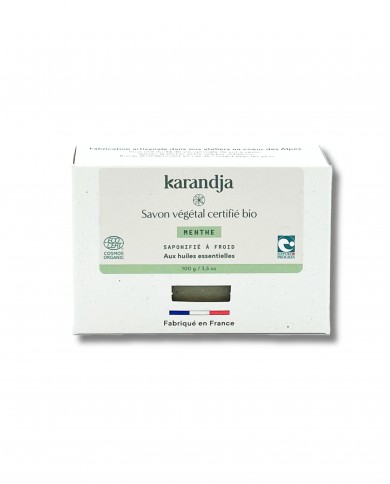 Savon végétal certifié bio MENTHE