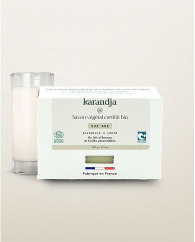 Savon végétal certifié bio SUZ’ANE Karandja 100g