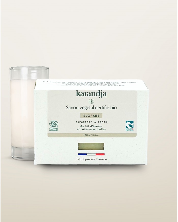Savon végétal certifié bio SUZ’ANE Karandja 100g
