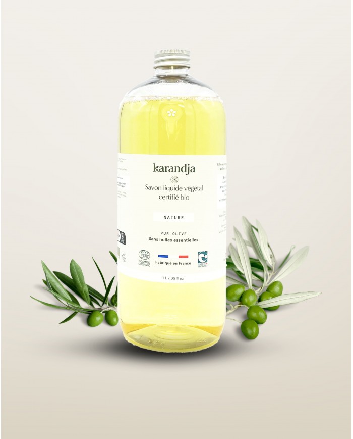 Savon liquide végétal pur olive certifié bio NATURE 1L