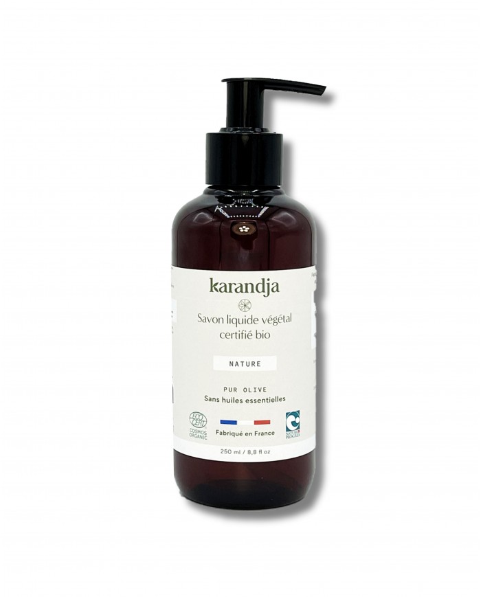Savon liquide végétal pur olive certifié bio NATURE 250ml