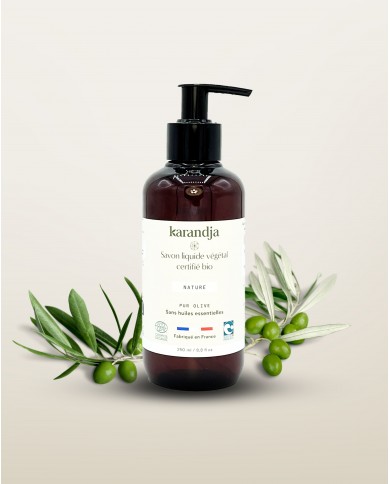 Savon liquide végétal pur olive certifié bio NATURE 250ml