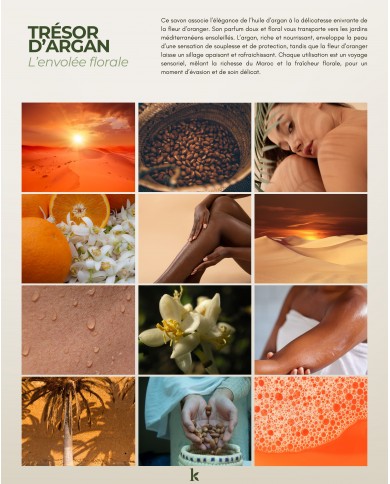 Savon liquide végétal pur olive certifié bio ARGAN FLEUR D’ORANGER 1 L