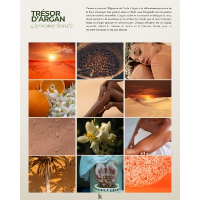 Savon liquide végétal pur olive certifié bio ARGAN FLEUR D’ORANGER 1 L