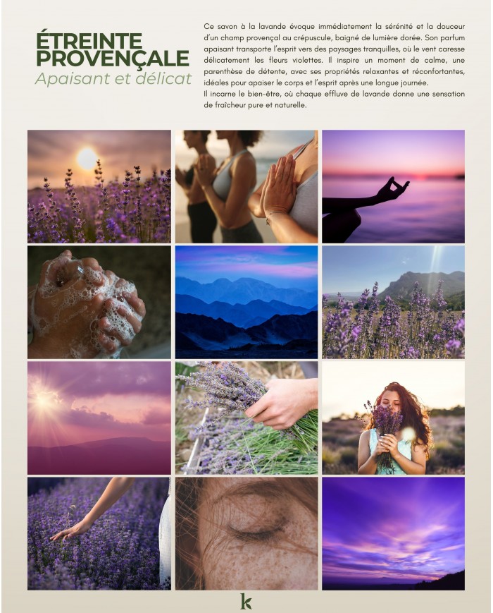 Savon liquide végétal pur olive certifié bio LAVANDE 1L