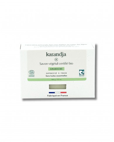 Savon végétal certifié bio AMANDINE (Pack de 3)