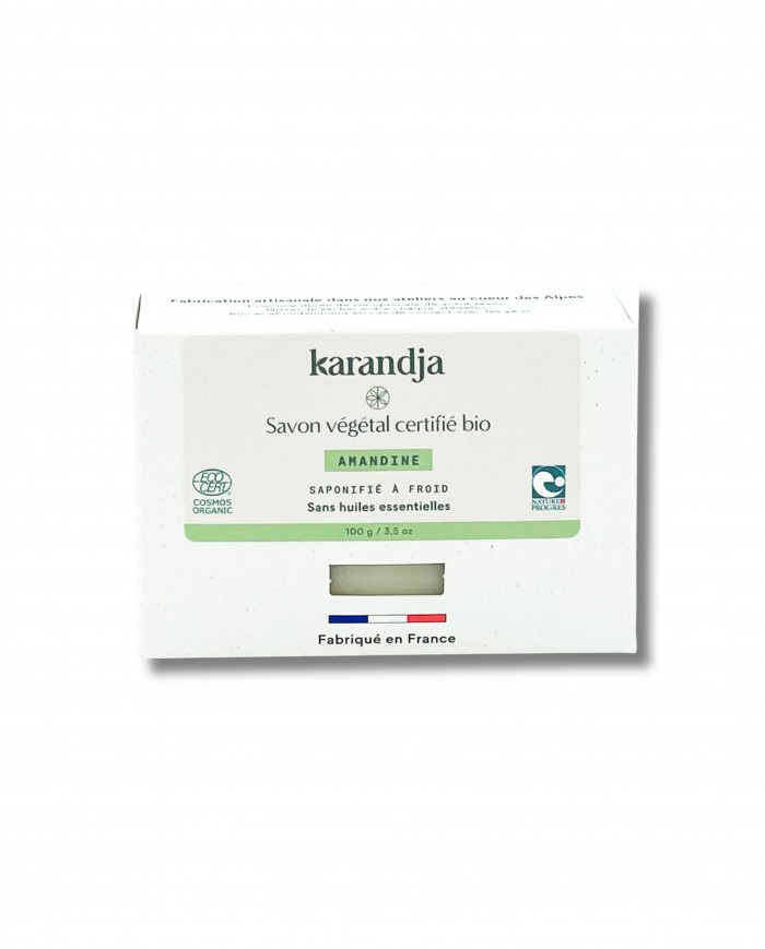 Savon végétal certifié bio AMANDINE (Pack de 3)
