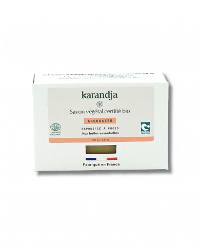 Savon végétal certifié bio ARGOUSIER (Pack de 3)
