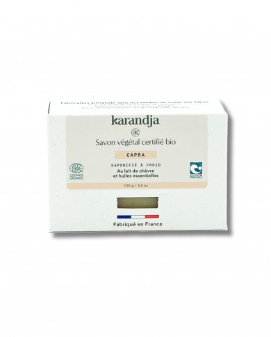 Savon végétal certifié bio CAPRA (Pack de 3)
