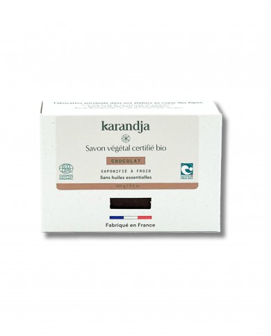 Savon végétal certifié bio CHOCOLAT (Pack de 3)