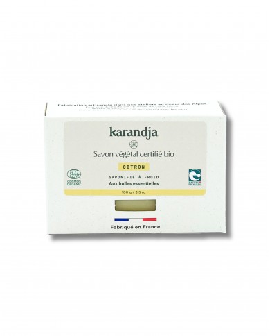 Savon végétal certifié bio CITRON (Pack de 3)