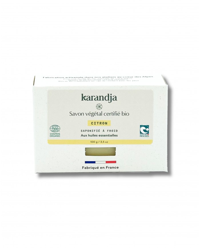 Savon végétal certifié bio CITRON (Pack de 3)