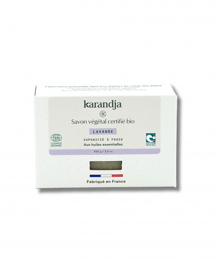 Savon végétal certifié bio LAVANDE (Pack de 3)