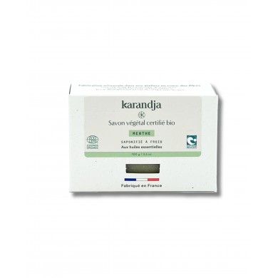Savon végétal certifié bio MENTHE (Pack de 3)