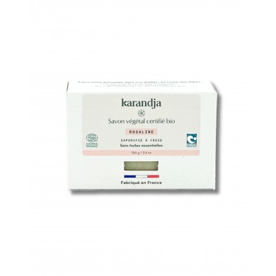 Savon végétal certifié bio ROSALINE (Pack de 3)