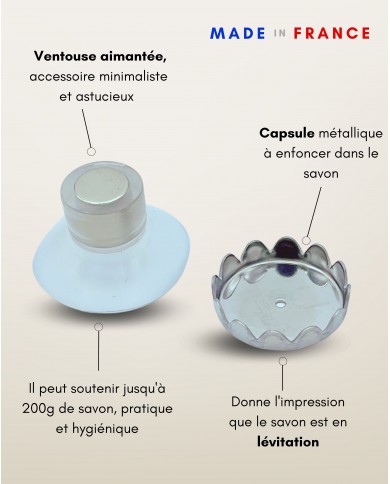 Porte Savon Aimanté Karandja fabriqué en France