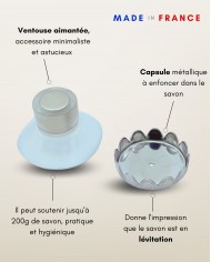 Porte Savon Aimanté Karandja fabriqué en France