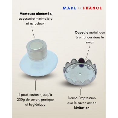 Porte Savon Aimanté Karandja fabriqué en France