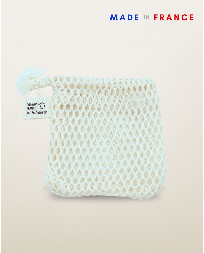 Filet sauve-savon 100 % coton Bio, fait main en France