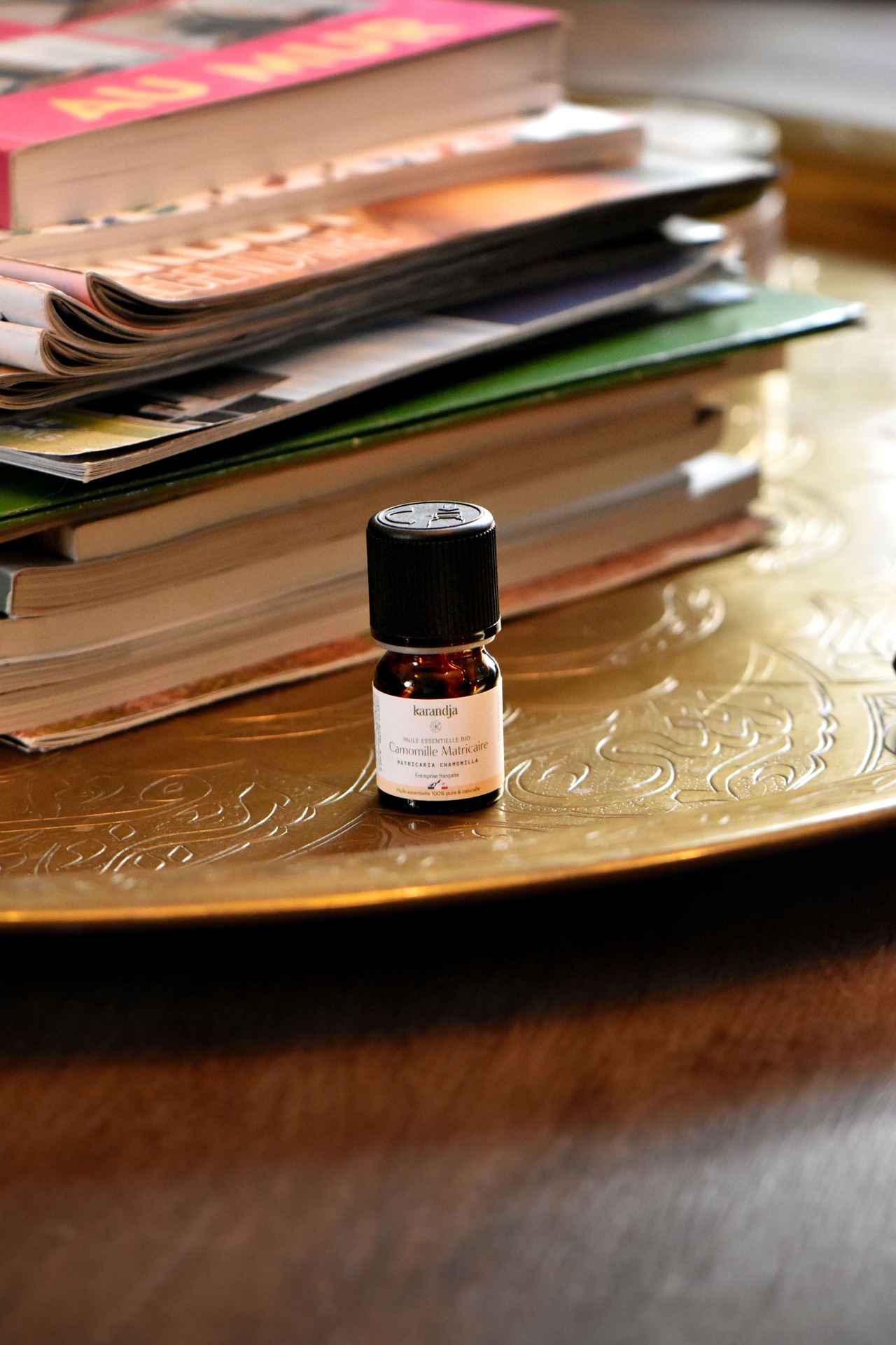 flacon huile essentielle bio camomille matricaire